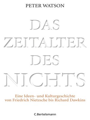 cover image of Das Zeitalter des Nichts